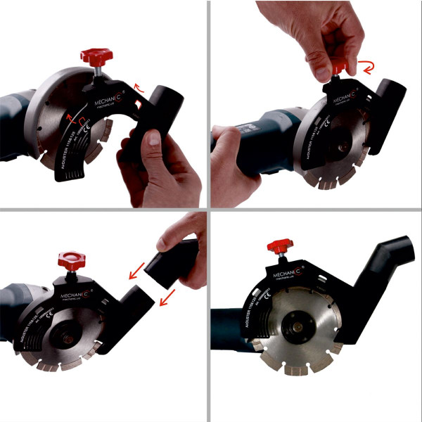 Картинка - Кожух накладной Mechanic на УШМ AirDUSTER 115-125