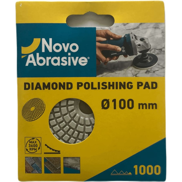 Фото - Диск алмазний полірувальний NovoAbrasive 100 мм, Р1000