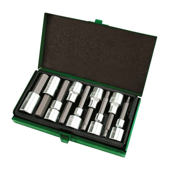 Фото - Набір головки з насадкою TOPTUL 1/2" HEX4-HEX17 80 мм GAAD0905