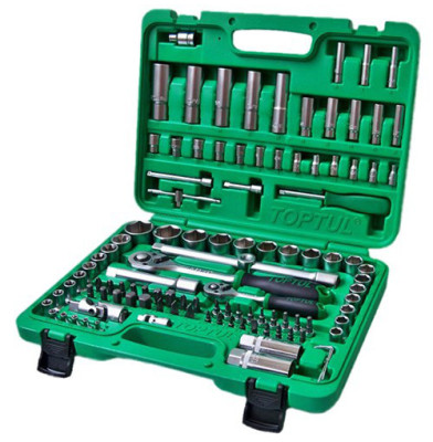 Автомобільний набір інструментів TOPTUL 1/4", 1/2" 108 шт (6-гр.) GCAI108R