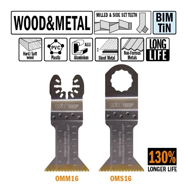 Картинка - Пильное полотно W = 45 I = 48 TPI = 18 1 шт. крепления под Fein i Festool (OMS16)