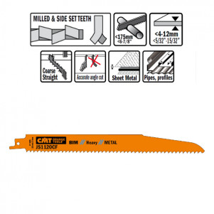 Пила сабельная L = 225 I = 205 H = 22 K = 1,60 TS = 2,9 (JS1120CF-20)