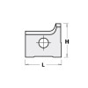 Картинка 1 - Нож HM 15,0x14,5x2,0mm HC05 d = 4,0 R = 2,0 LH (215202)
