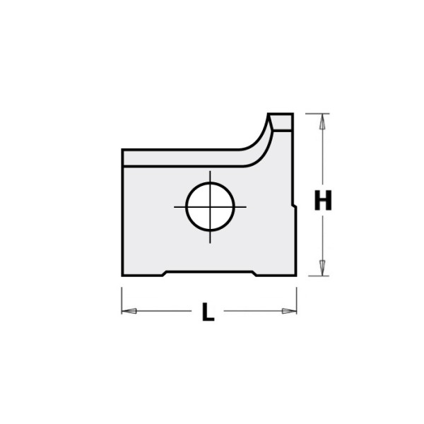 Картинка - Нож HM 15,0x14,5x2,0mm HC05 d = 4,0 R = 2,0 LH (215202)