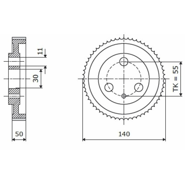 Картинка - Ролик 140-50-30-4V Z chrom Профиль A, Скошенный SCM