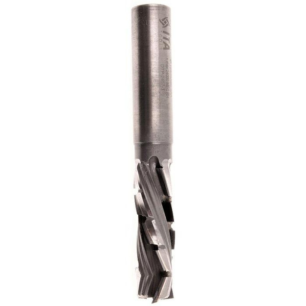Картинка - Фреза алмазная D=12 I=35 S=12x40 L=85 RH TURBO Z=3 корпус DENSIMET DTE