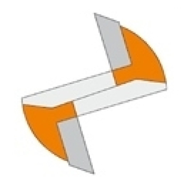Картинка - Фреза прямая (длинная серия) HM I = 31,7 D = 16 S = 6,35 (812.160.11)
