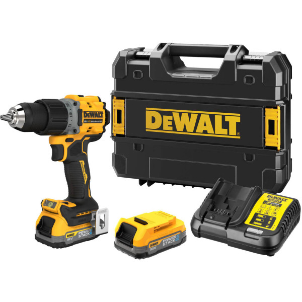 Фото - Акумуляторна безщіткова дриль-шурупокрут DeWALT DCD800E2T