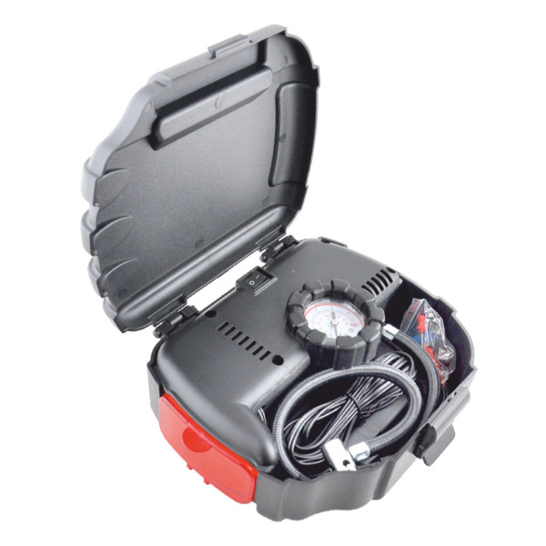 Картинка - Компрессор автомобильный Storm Compact Power 12В, 7 Атм, 12 л/мин., 80 Вт, дл. шланга 0,51м