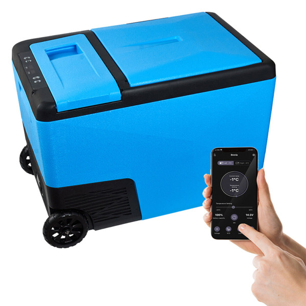 Фото - Холодильник автомобільний Brevia 38л двокамерний