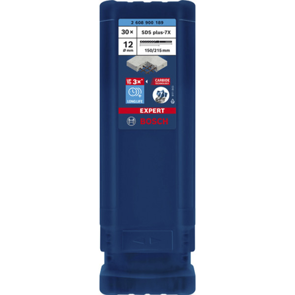 Картинка - Буры по бетону Bosch SDS Plus-7X д/арм.бетона 10x150x215 мм EXPERT, 50 шт