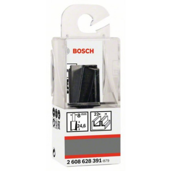 Картинка - Фреза пазовая с двумя лезвиями Bosch 8 мм 22х24х56 мм (2608628391)