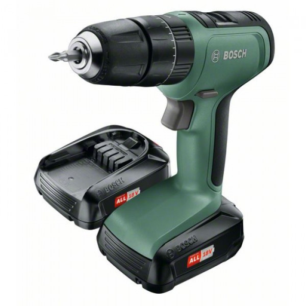 Картинка - Аккумуляторная дрель-шуруповерт Bosch UniversalDrill 18 2х18 В (06039C8101)