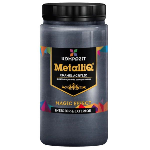 Фото - Емаль акрилова Kompozit MetalliQ платина 0.9 кг