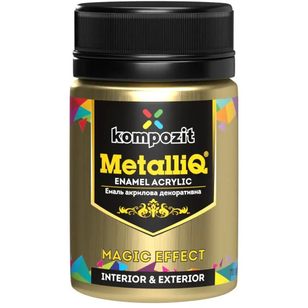 Фото - Емаль акрилова Kompozit MetalliQ золота 0.1 кг