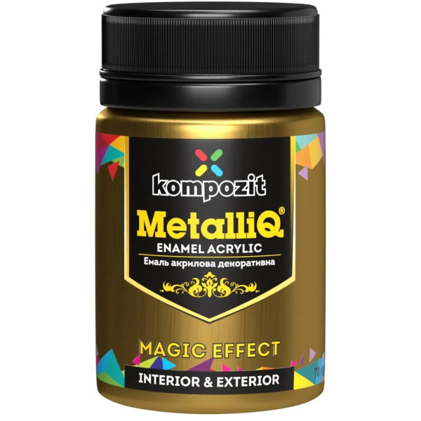 Фото - Емаль акрилова Kompozit MetalliQ червоне золото 0.07 кг