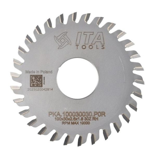 Картинка - Пила ITA TOOLS D=100 F=30 Z=30 K/P=2,6/1,6 PKA.100030030.P0R
