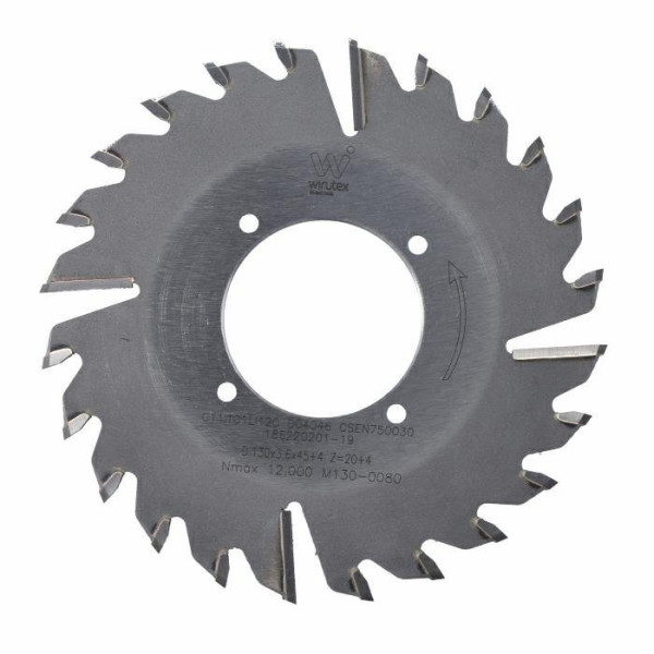 Картинка - Пила ITA TOOLS D=130 F=45 K/P=3,6/2,6 Z=20+4 L 30° PH:4/4,5/55 BIESSE STREAM PKA.130045020.P0L