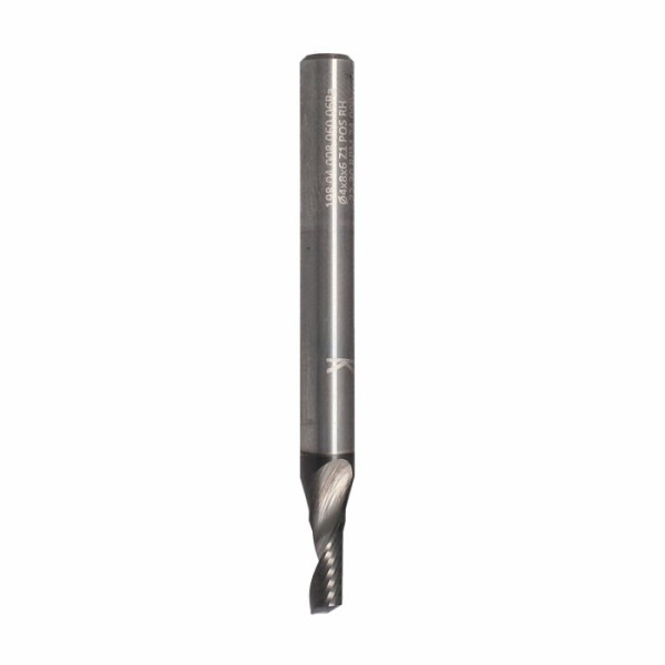 Картинка - Фреза ITA TOOLS VHM Z1 D=4 I=8 L=60 S=6 RH позитив алюминий и пластиу покрытие HC SP01.04.008.060.06HR