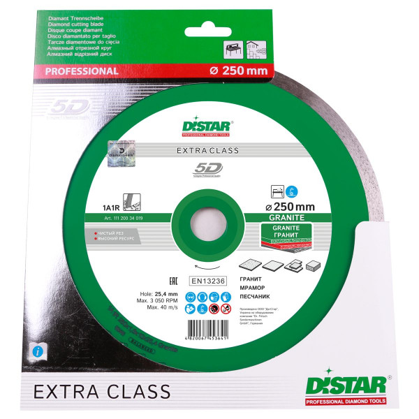 Картинка - Диск алмазный отрезной Distar 1A1R 250 GRANITE