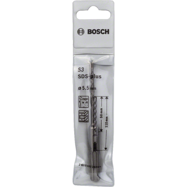 Картинка - Бур по бетону BOSCH SDS plus-1 5.5x50x110 мм