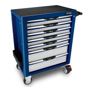 Тележка для инструментовTOPTUL (Pro-Plus) на колесах 7 секций Синяя TCAL0704