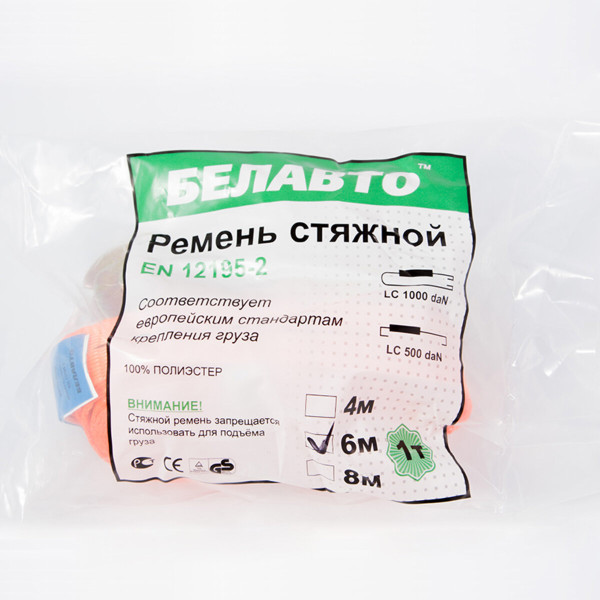 Фото - Стяжний ремінь Белавто BC1-6 1т, 6м