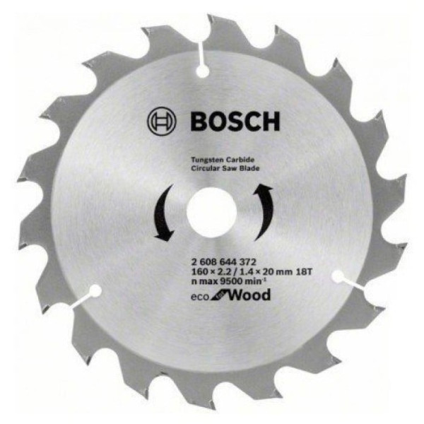 Картинка - Диск пильный Bosch Eco for Wood 160х20х18Т (2608644372)