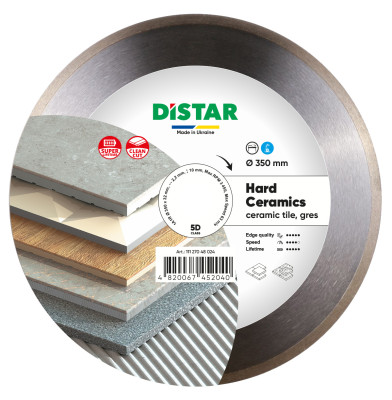 Диск алмазный отрезной Distar 1A1R 350x2,2/1,8x10x32 Hard ceramics