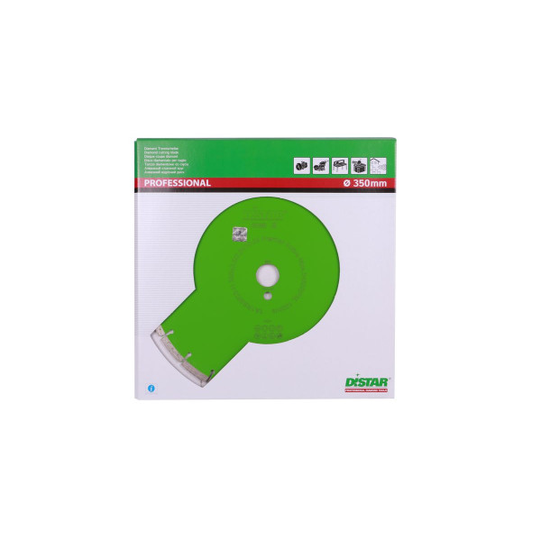 Картинка - Диск алмазный отрезной Distar 1A1RSS/C3 350x3,5/2,5x10x25,4-24-HIT Premier Active