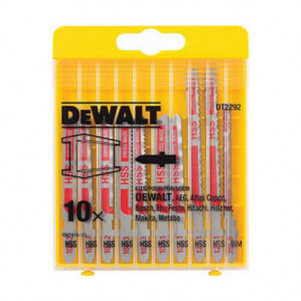 Набор полотен пильных DeWALT по металлу для электролобзиков, 10шт.