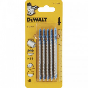 Полотно пильное DeWALT по алюминию, цветным металлам, пластику, для электролобзиков, 5шт.