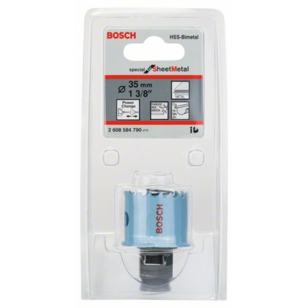 Фото - Коронка біметалева Bosch HSS Sheet Metal 35 мм