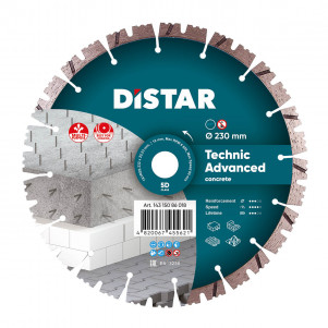 Диск алмазный отрезной Distar 1A1RSS/C3 232x2,6/1,8x12x22,23-16-HIT Technic Advanced