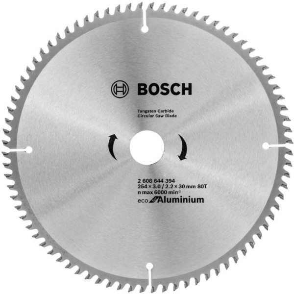 Картинка - Диск пильный Bosch ECO AL 254х30х80Т (2608644394)