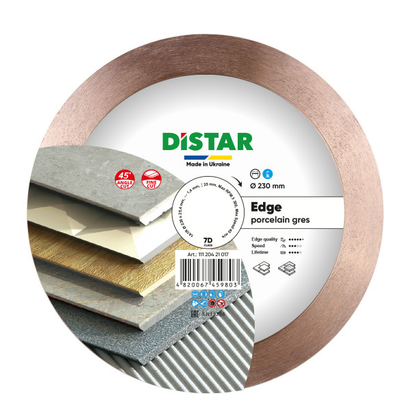 Картинка - Диск алмазный отрезной Distar 1A1R 230x1,4/1/1,6x25x25,4 Edge