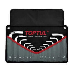 Набір шестигранних ключів TOPTUL 2-19 мм 14 шт GPAQ1401