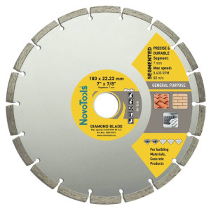 Диск алмазний NovoTools Basic 180 x 22,23 мм, Сегмент