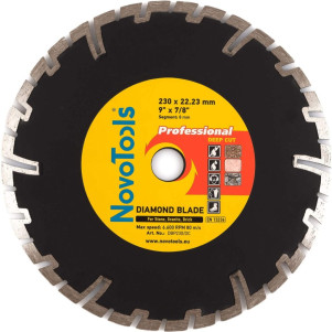 Диск алмазний NovoTools Profi 230 x 22,23 мм, Глибокий різ