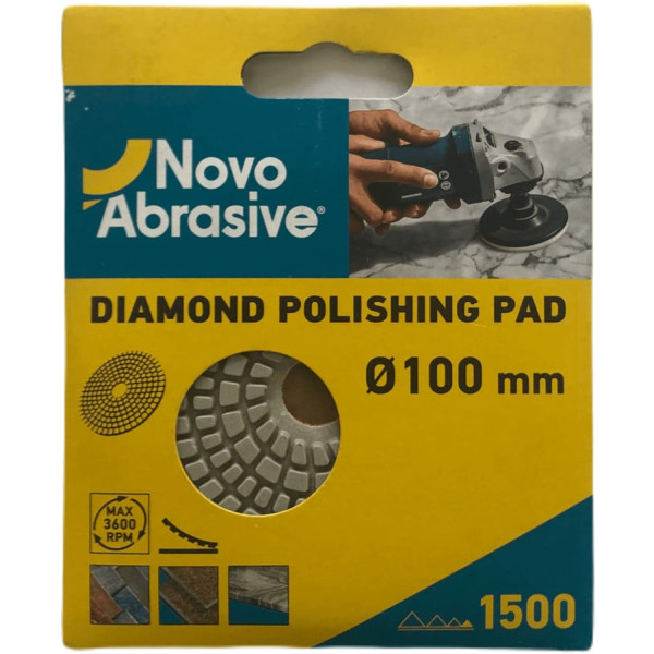 Фото - Диск алмазний полірувальний NovoAbrasive 100 мм, Р1500