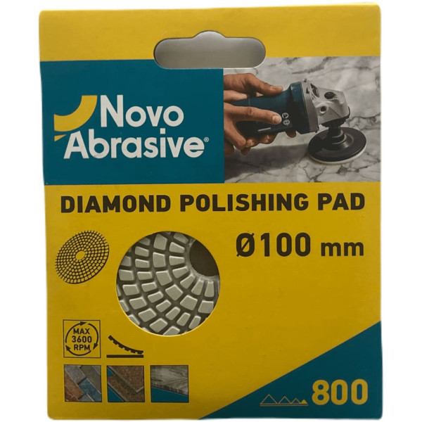 Фото - Диск алмазний полірувальний NovoAbrasive 100 мм, Р800
