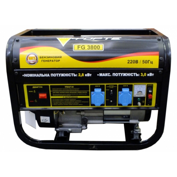 Картинка - Электростанция бензин 1 Ф FG3800 3кВт ФОРТЕ
