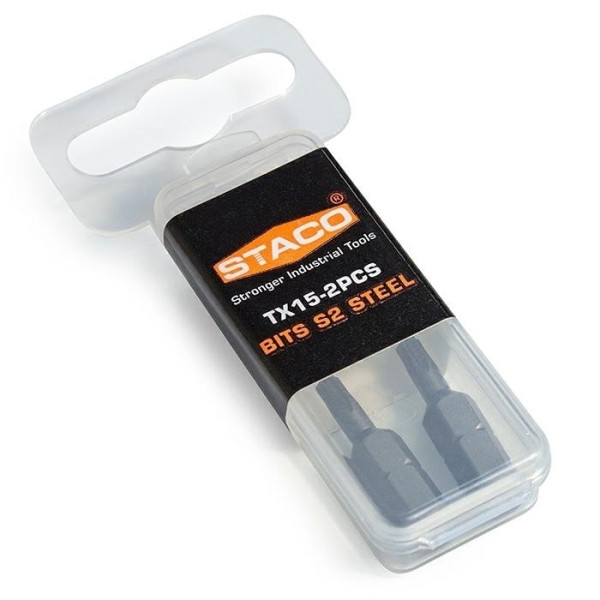 Картинка - Бита 1/4 "дюйма TX15x25мм 2 шт. (20808.STACO)