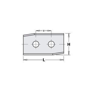 Ніж HM 30,0x12,0x1,5mm HC05 a = 14,0 <35 LH (30125)