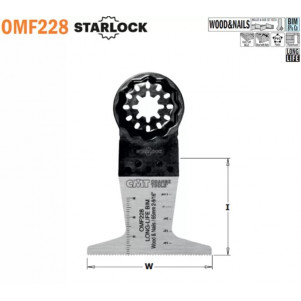 Пильное полотно осциляционное W = 65 (OMF228-X50)