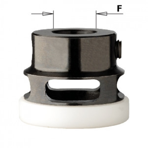 Кольцо стопорное d = 10mm D = 26 L = 19 с накладкой Delrin (541.101.00)