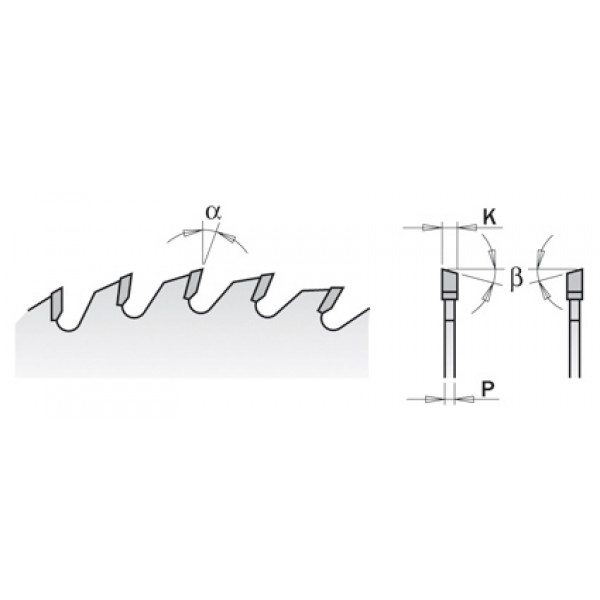 Картинка - Пила HM D = 250 F = 35 Z = 60N K = 3,2 / 2,2 (285.060.10R)