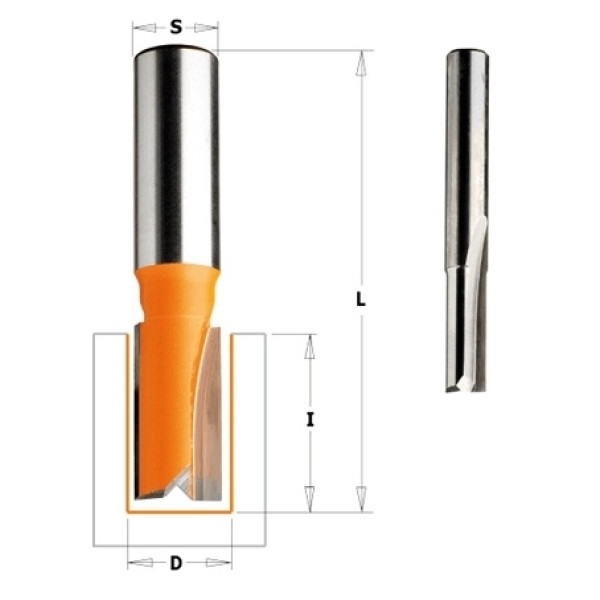 Фото - Фреза пряма (коротка серія) HM D = 12 I = 25,4 L = 63,5 S = 12,7 (811.620.11)