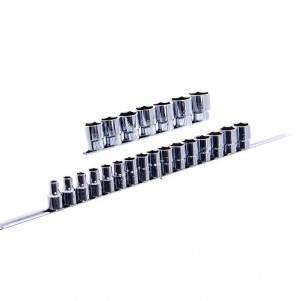 Набор головок на планке TOPTUL 12-гранных 1/2" 8-32 мм 23 шт GAAQ1604U-12