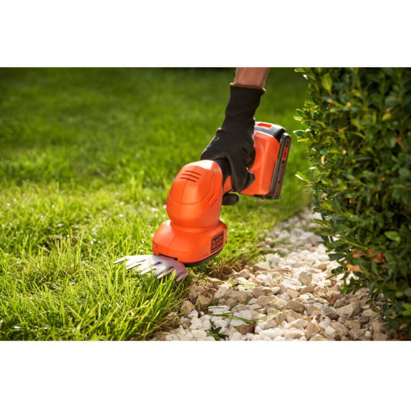 Картинка - Кусторез-ножницы аккумуляторный BLACK+DECKER BCSS18D1